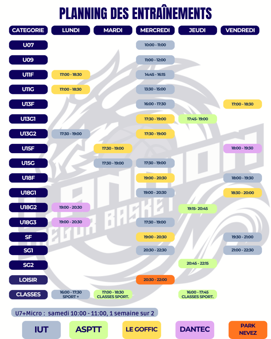 🏀 Le planning 2026-2027 est disponible !