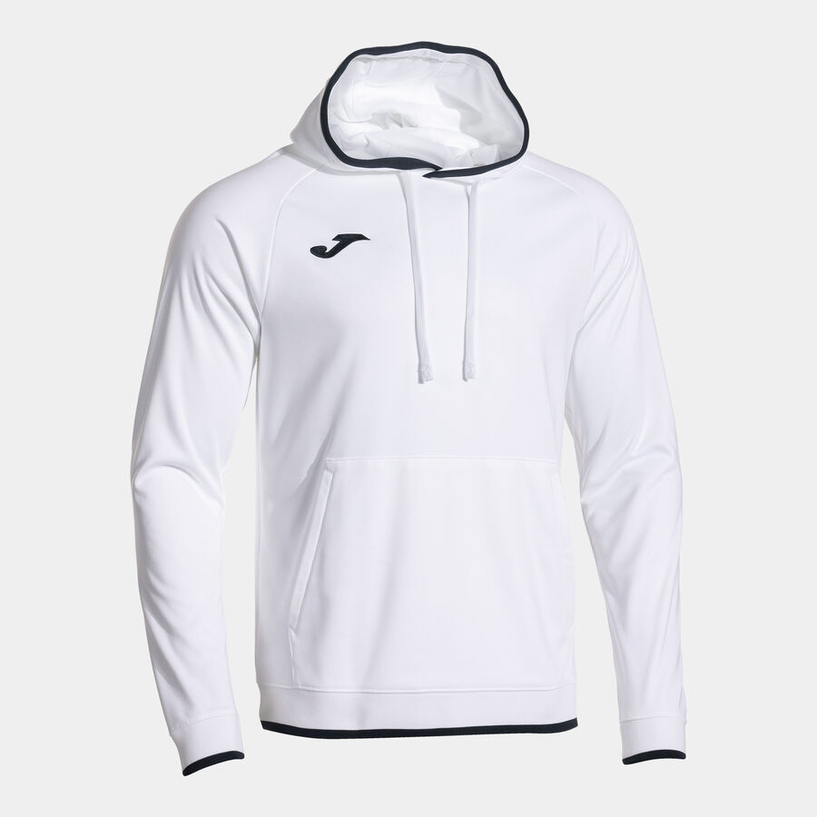 Sweat à capuche polyester Blanc ou Marine